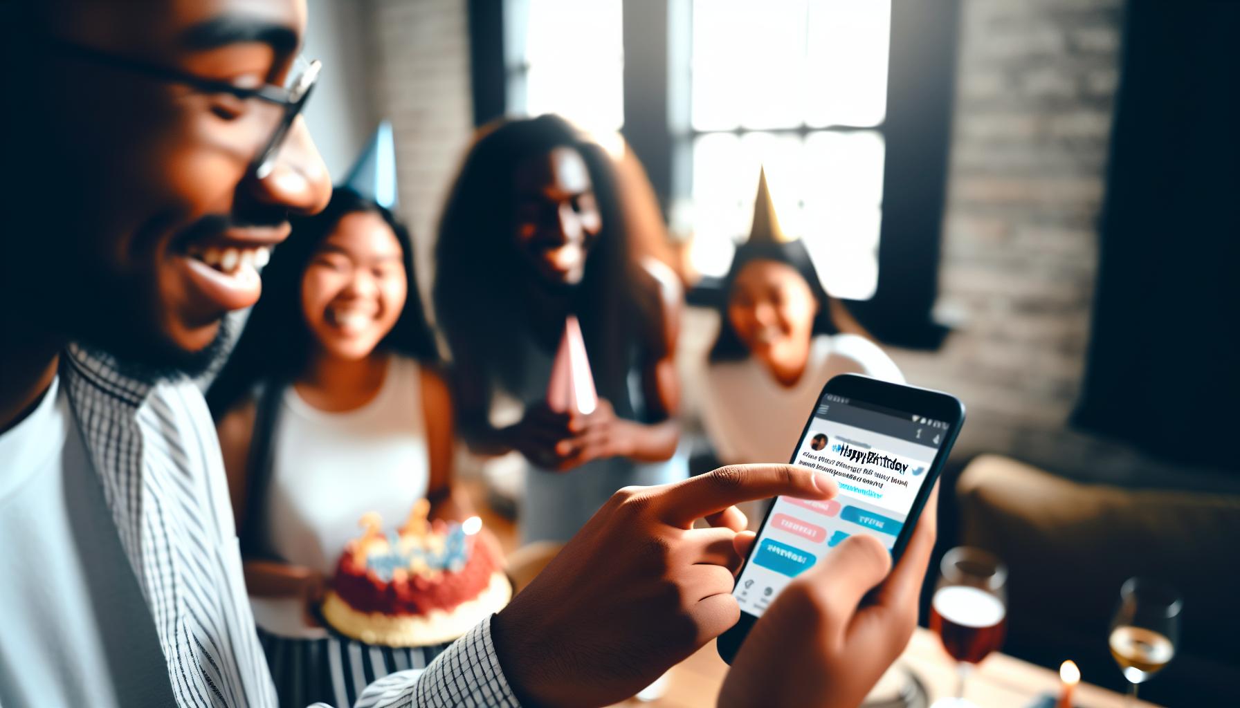 Using Hashtags for Birthday Greetings on Twitter