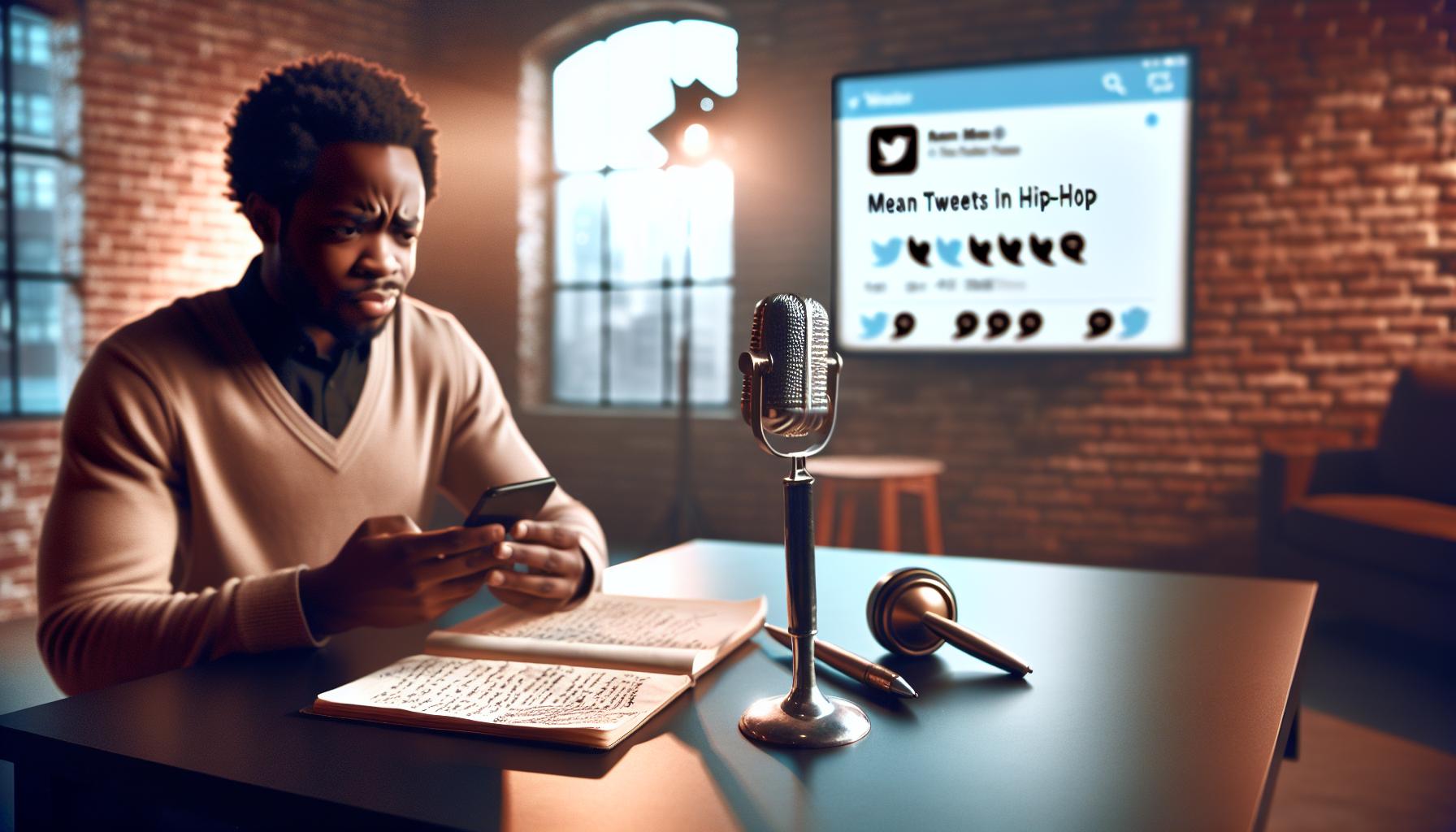 The Evolution of Mean Tweets in Hip-Hop